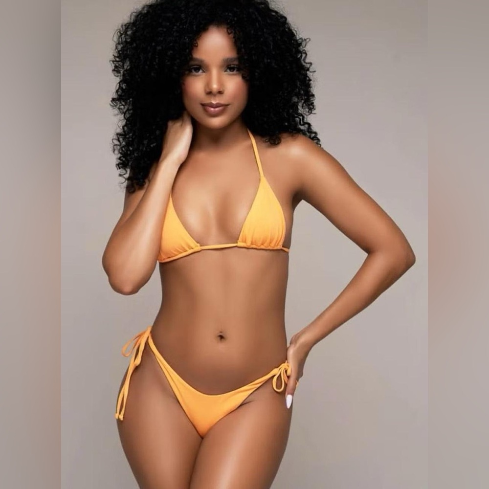 Vibrant Orange Bikini Set